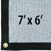 Cool Puppy 70% Aluminet UV-Coated Shade Cloth Panels - 7 ft. x 6 ft.